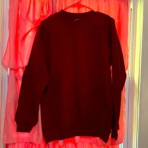RED/BURGANDY SWEAT SHIRT